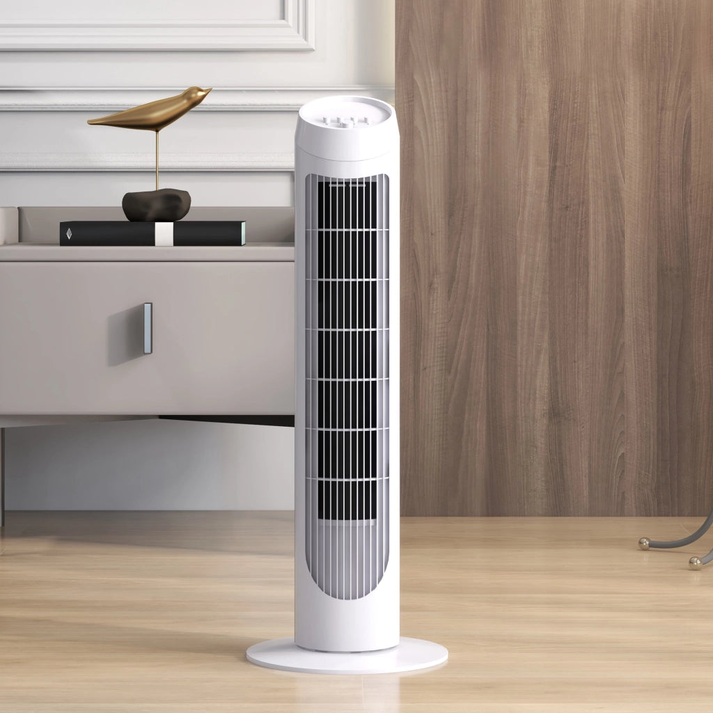 Ventilatore a Torre 45W ¨C zephmum ¨C Bianco ?27x75 cm