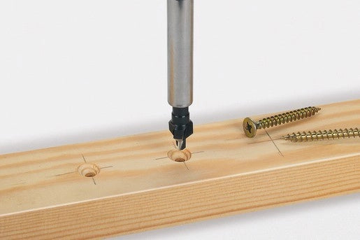 Svasatore con codolo esagonale per viti a testa svasata Ø 5,5–6 mm - 2548000