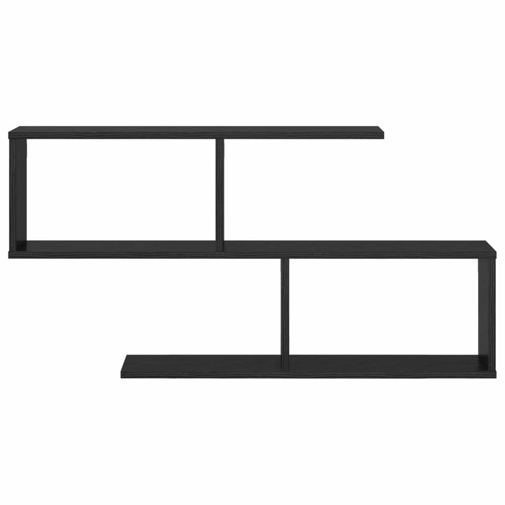 Scaffale da parete Rovere Nero 100 x 12 x 50,5 cm 8012269