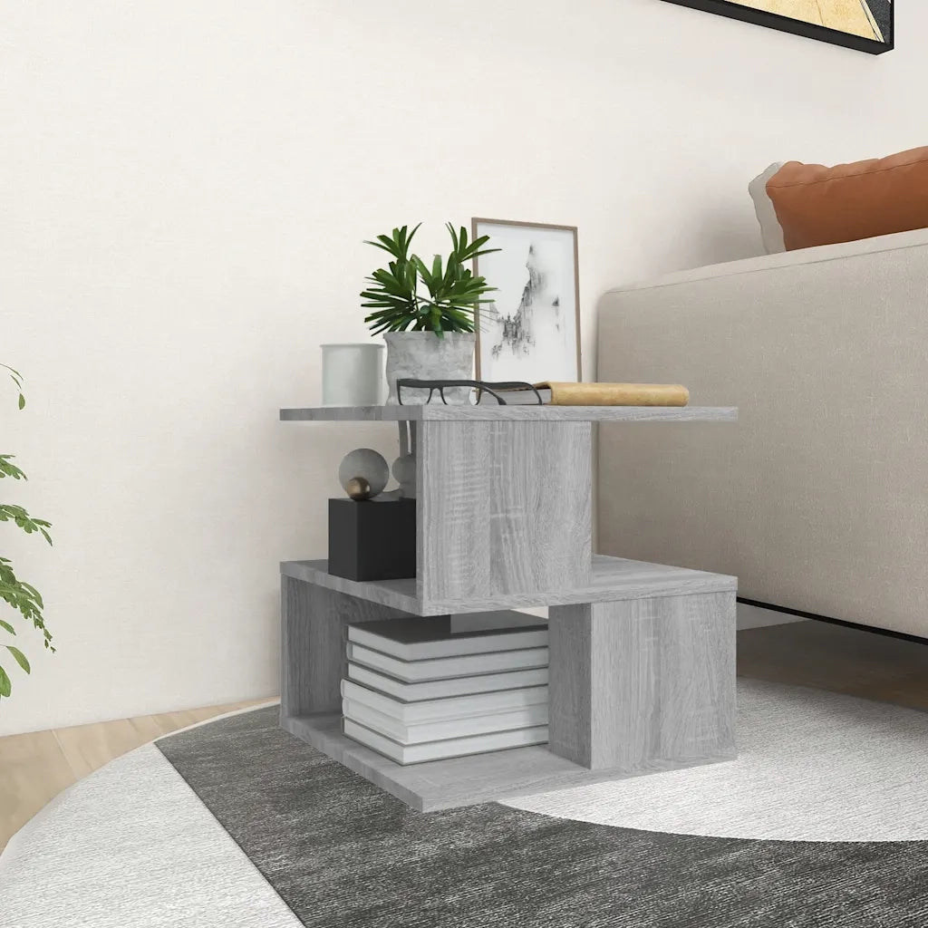 Tavolino-Tavolino da soggiorno-Tavolo Grigio Sonoma 40x40x40 cm in Legno Multistrato 541795