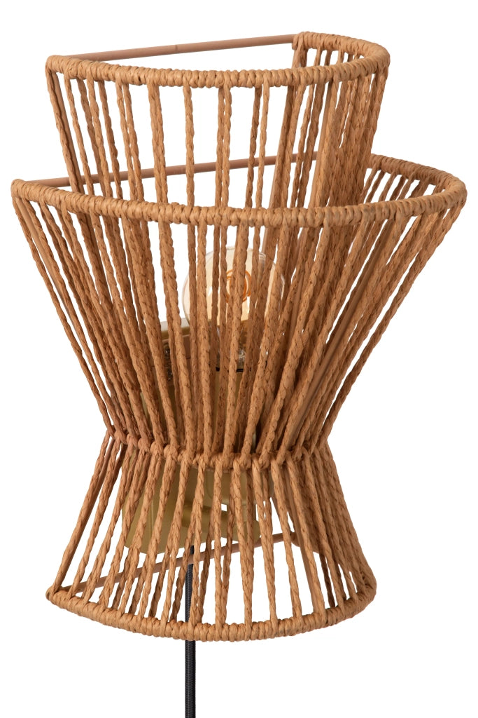 Applique scandinava Tasman E27 60W legno oro Lucide