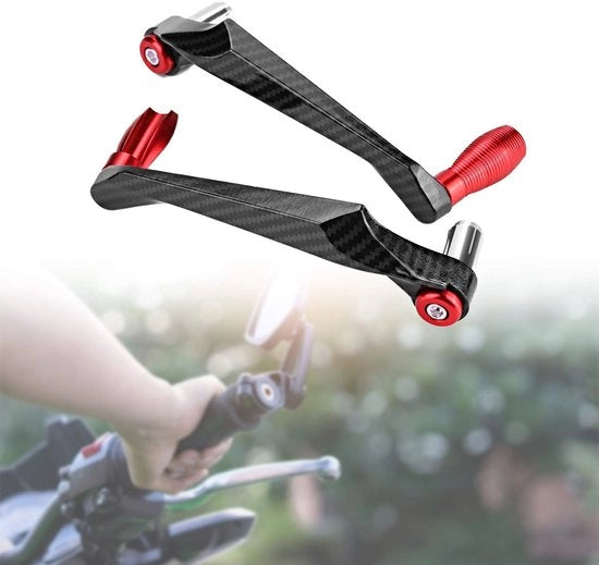 Accessorio per motocicletta - Stabilizzatore di sterzo in alluminio - Universale 7/8" - Protezione per leva del cambio e per la connessione - Duraturo - Facile da installare - Alta affidabilità