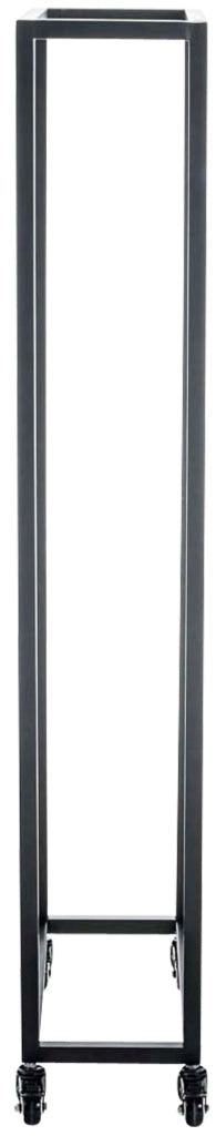 Portalegna per Camino HETTA in Acciaio Inox nero,25x40x150 cm