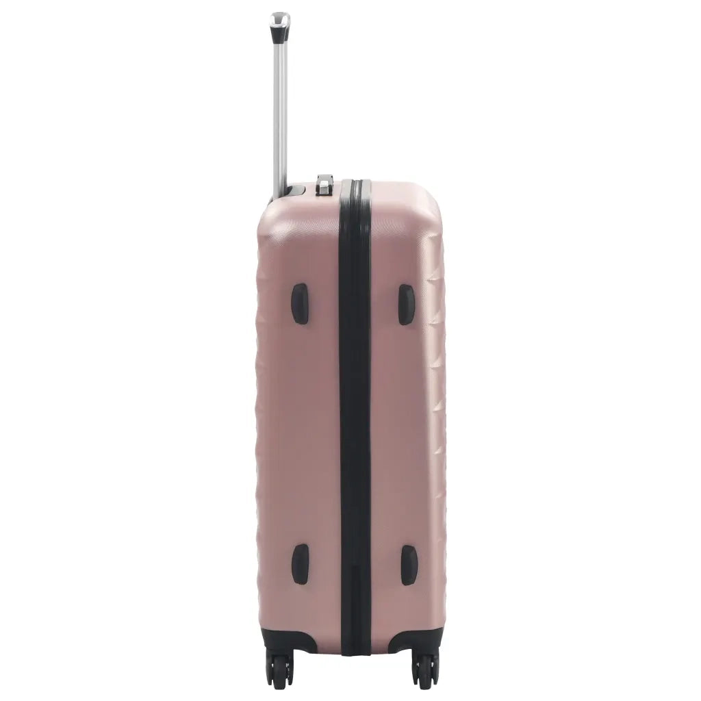 Set Trolley a Custodia Rigida 3 pz Oro Rosa in ABS cod mxl 54224