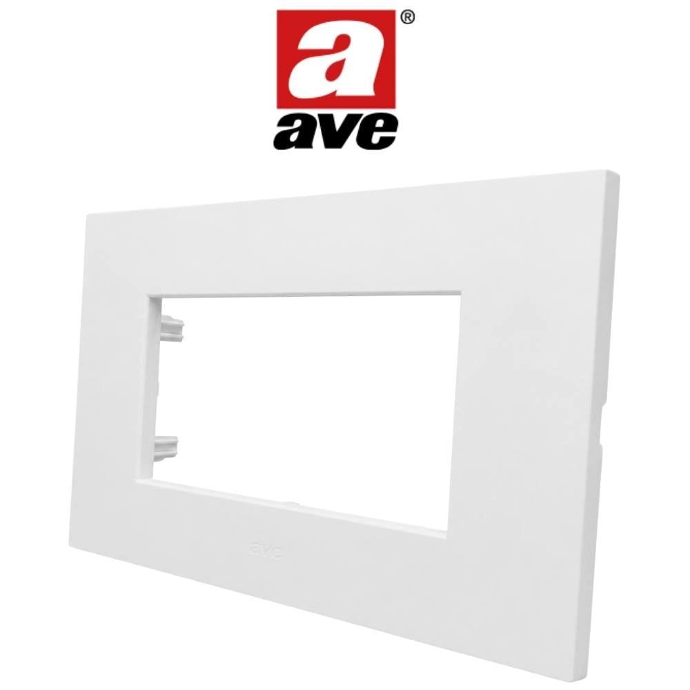 Placa in tecnopolimero smart easy s44 per serie civile *** colore bianco opaco, numero posti 7 moduli, confezione 1