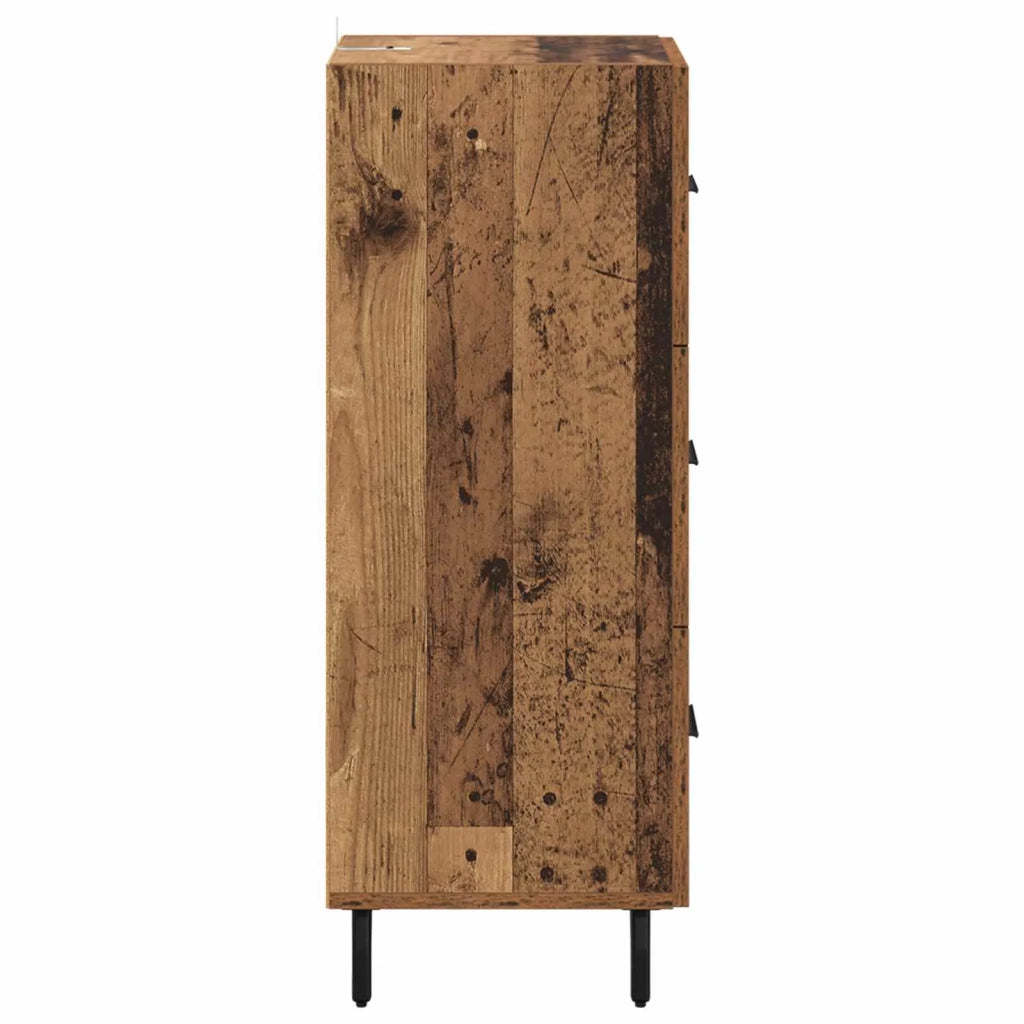 Credenza | Madia | Buffet da pranzo | Armadio da pranzo Legno vecchio 34 x 34,5 x 90 cm Legno multistrato