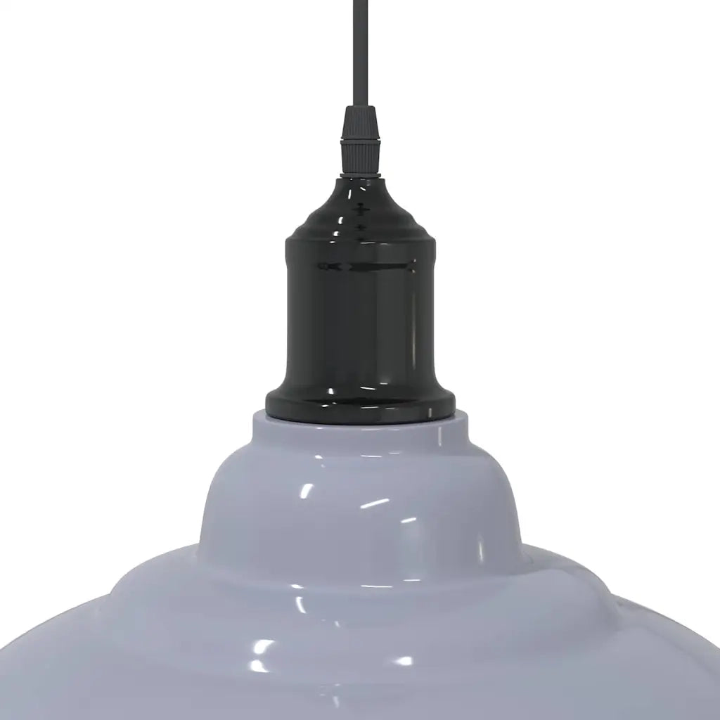 Lampada Sospensione Regolabile E27 Grigio Lucido ?31 cm Metallo CFW6796968