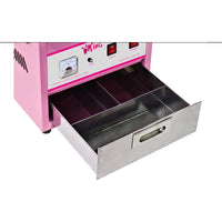 Macchina per zucchero filato professionale diametro 72 cm con carrello e cupola protettiva 3614074