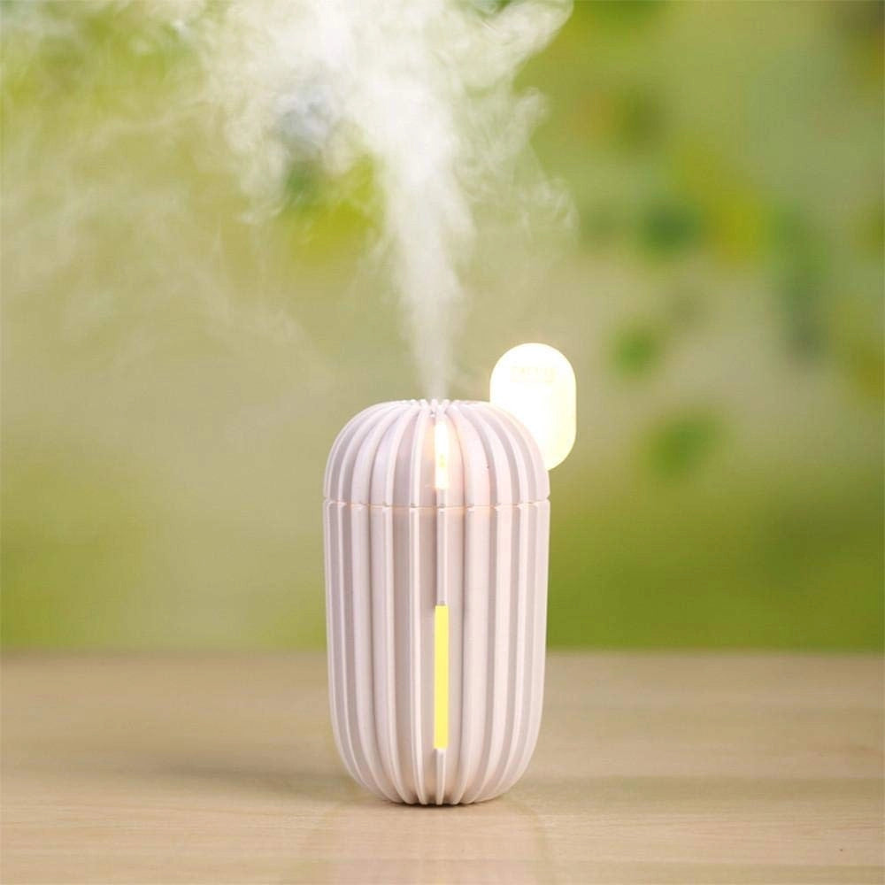 Trade Shop - Umidificatore Usb Ultrasuoni Cactus 200ml Aromaterapia Diffusore Depuratore Casa -
