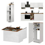 Cucinino Armend, Cucina 3 Cassetti, Elettrodomestici non inclusi, Made in Italy, Bianco Lucido