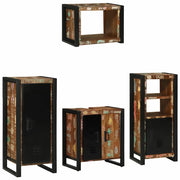 Set di mobili per il bagno 4 pcs Legno Recuperato Massello