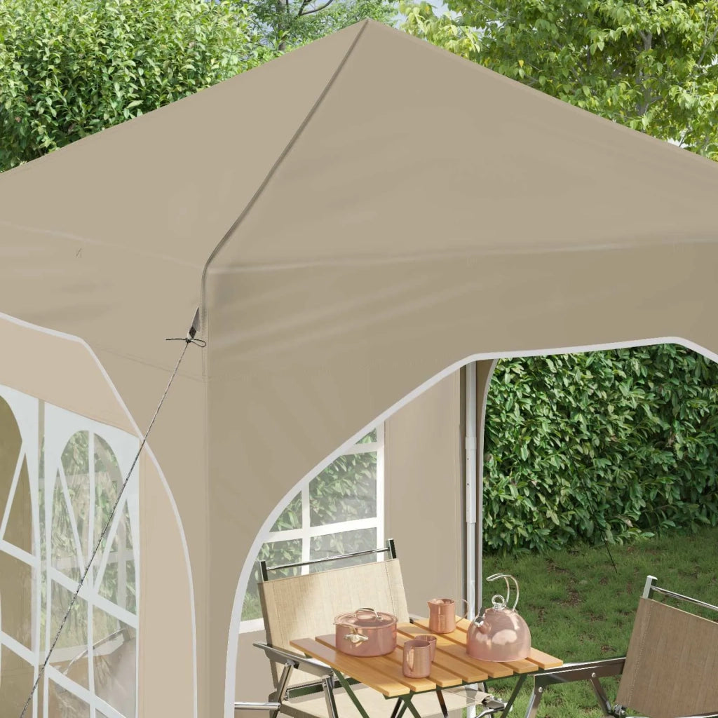 Tenda per feste a pop-up 192 x 192 x 245 cm Crema