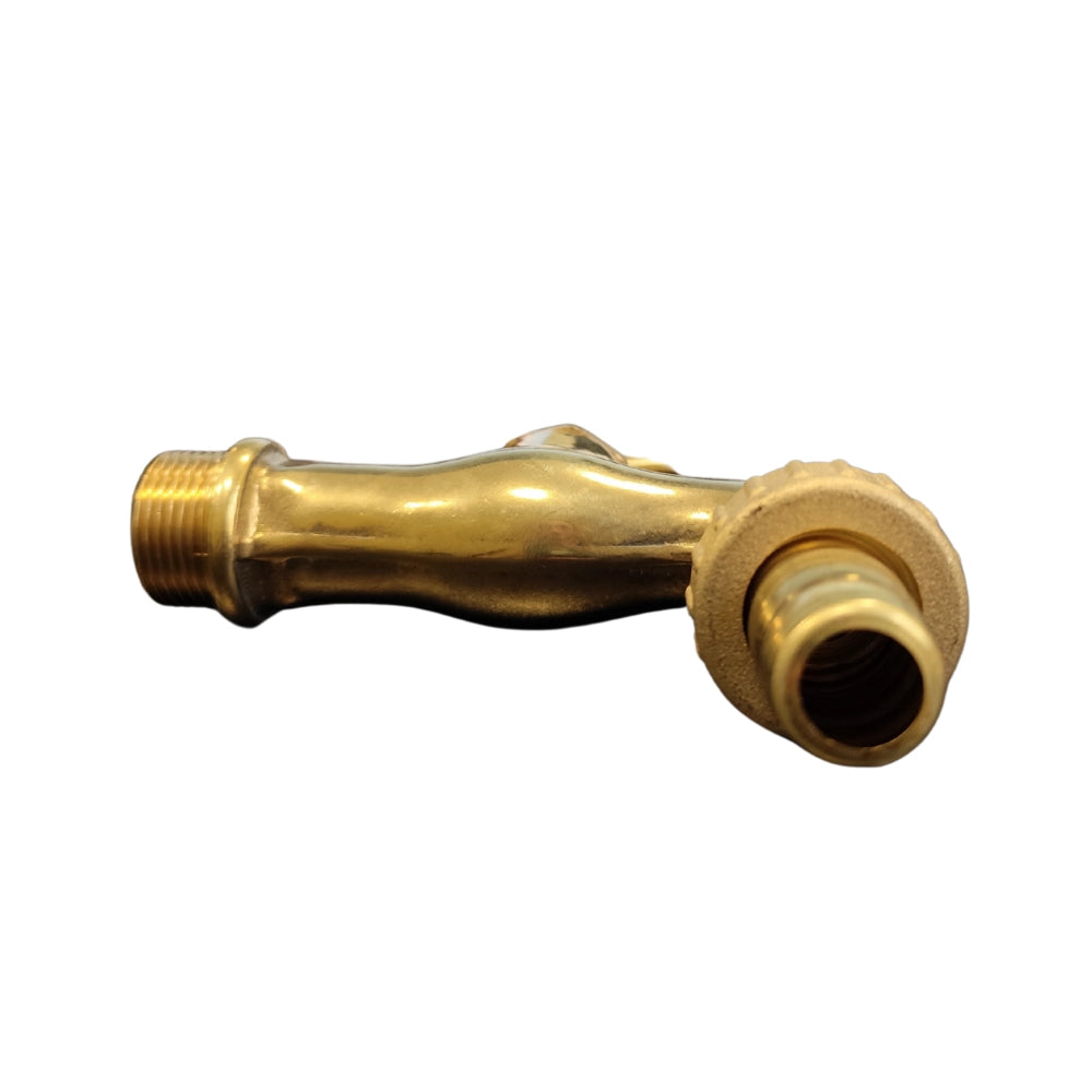 Rubinetto portagomma ottone lucido 3/4 pollice erogazione giardino esterno