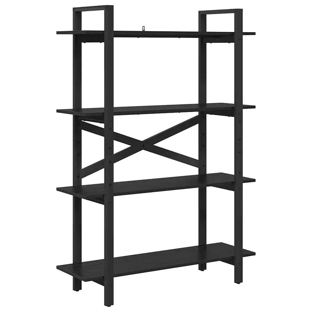 Libreria Rovere Nero 100 x 33,5 x 140 cm Legno multistrato 883940
