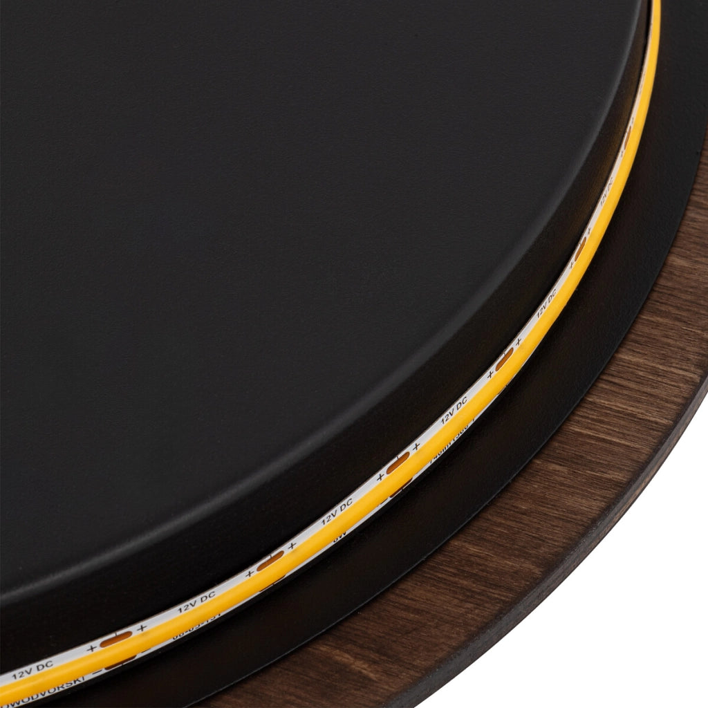 Applique tonda Ø25 legno scuro Ring Timber LED 10W Nowodvorski