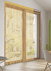 Tenda Antimosca Antirumore Caduta Pannello Porta Finestra Multistring Tinta Unita - 100x200 - Beige