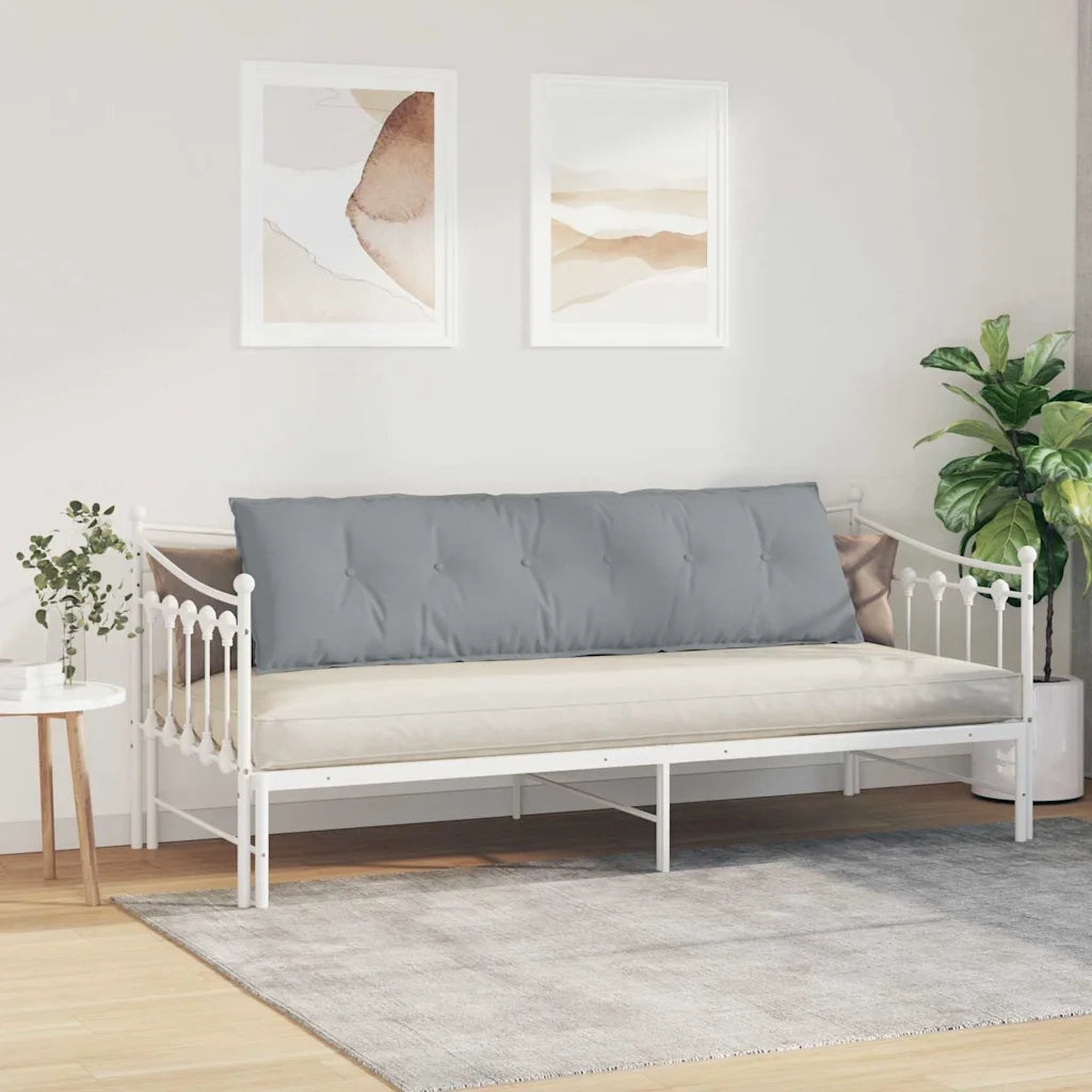 Cuscino per Schiena Grigio chiaro 180 x 19 x 50 cm Tessuto 42014916
