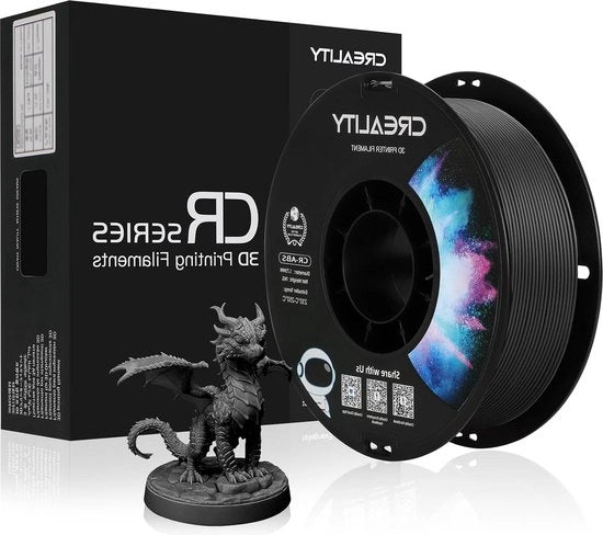 Filamento ABS da 175 mm nero ufficiale per stampa 3D - Adesione forte e tolleranza dimensionale precisa +/- 0.03 mm - 22 lbs bobina