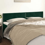 Testiere 2 pz Verde Scuro 100x5x78/88 cm in Velluto
