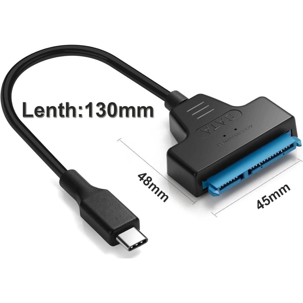Trade Shop - Cavo Convertitore Sata Type-c 20cm Adattatore Ssd/hdd Hard Disk Maxtech Sa-tc01 -