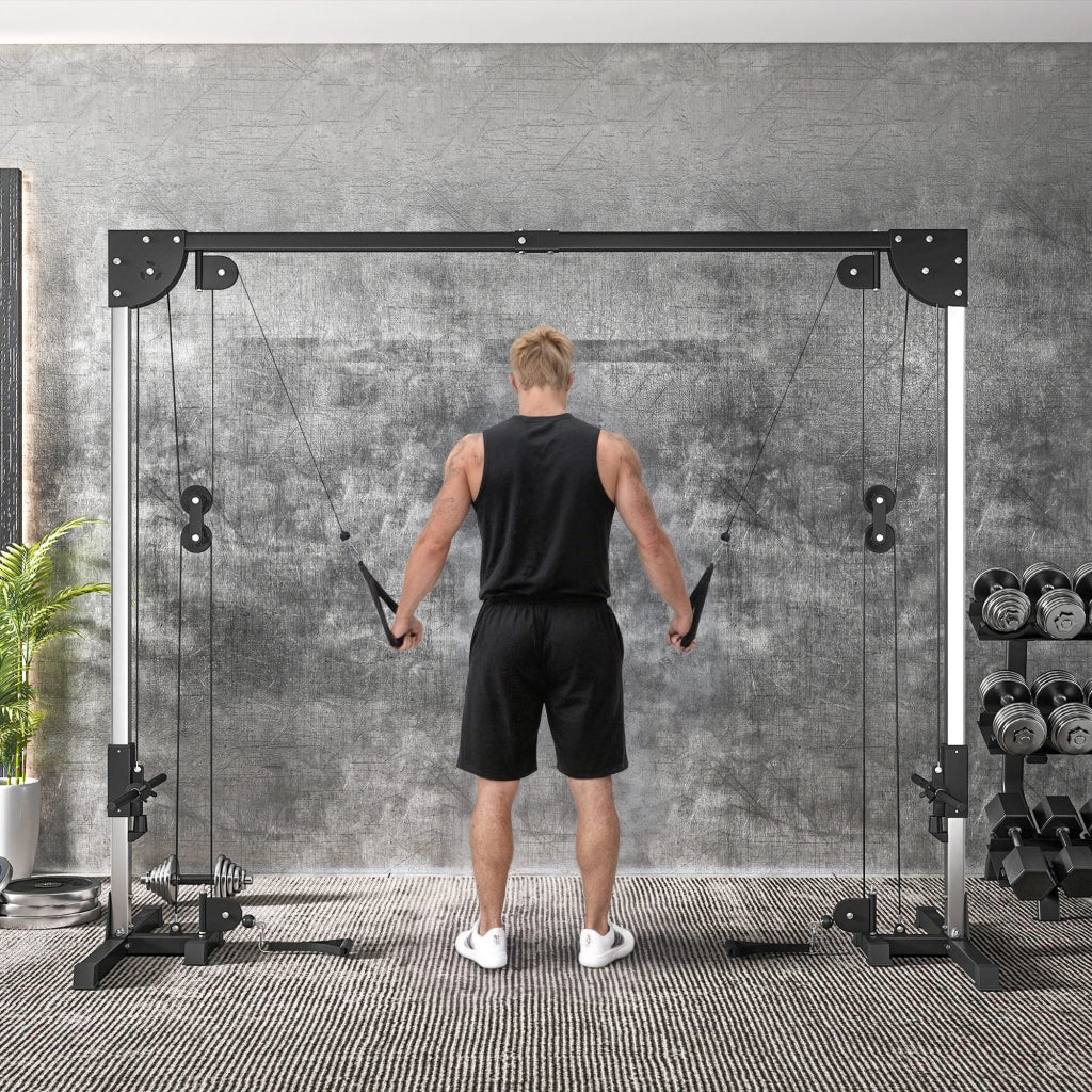 Attrezzatura Palestra Doppia Puleggia Crossover ¨C zephmum ¨C 245x85x207 cm
