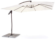 Ombrellone da Giardino Decentrato 3x3m in Alluminio e Poliestere Suitset Ecrù