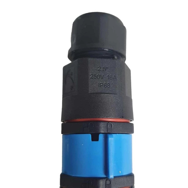2 Connettori Veloce IP68 Forma I Manicotto Collegamento Cavo Esterno 5P 112x30mm