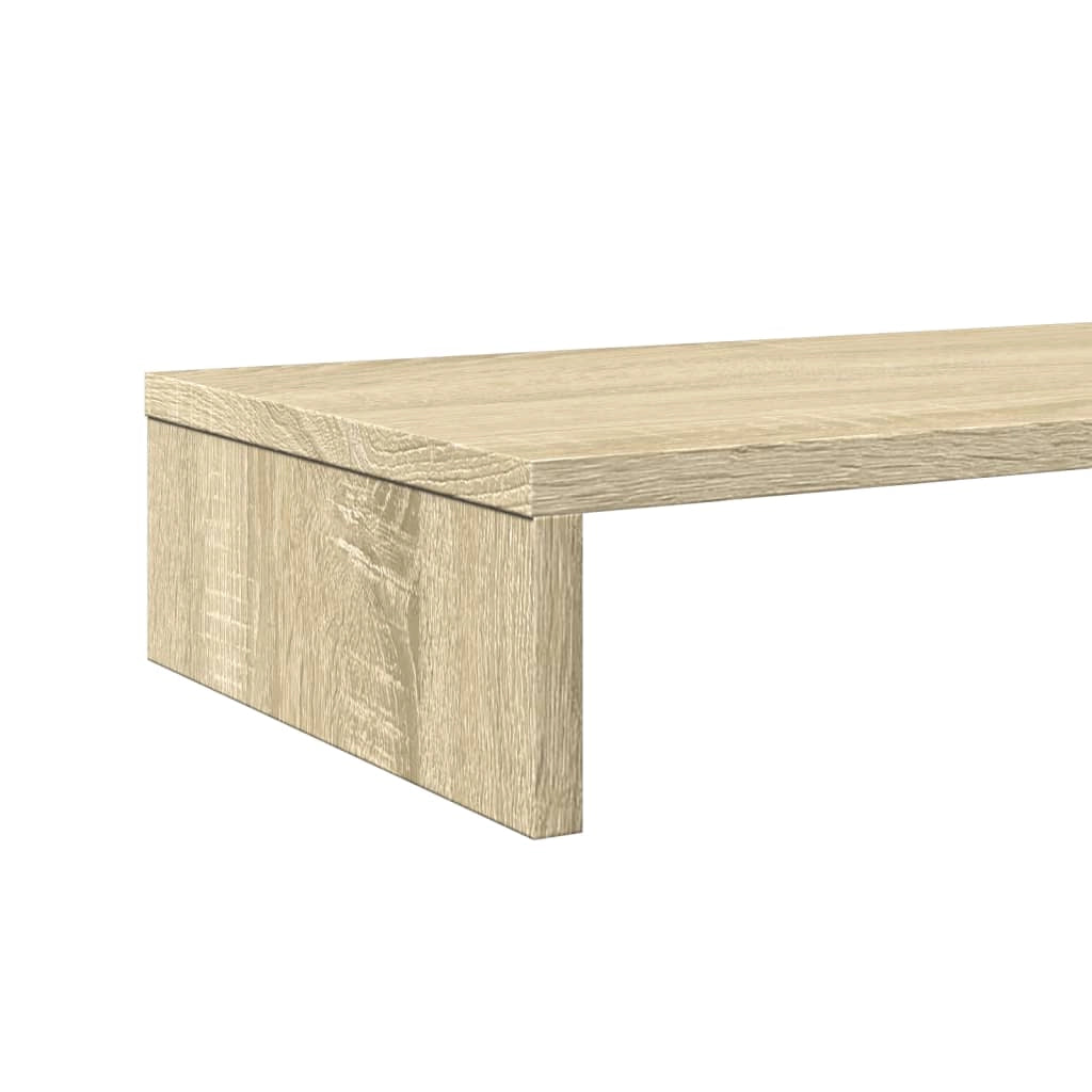 Supporto per monitor da scrivania Sonoma 100 x 27 x 10 cm legno ingegnerizzato marrone 02_0044975