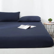 Hoes laken matras, impermeabile, protezione facile da applicare, colore blu marino - 140x200+30