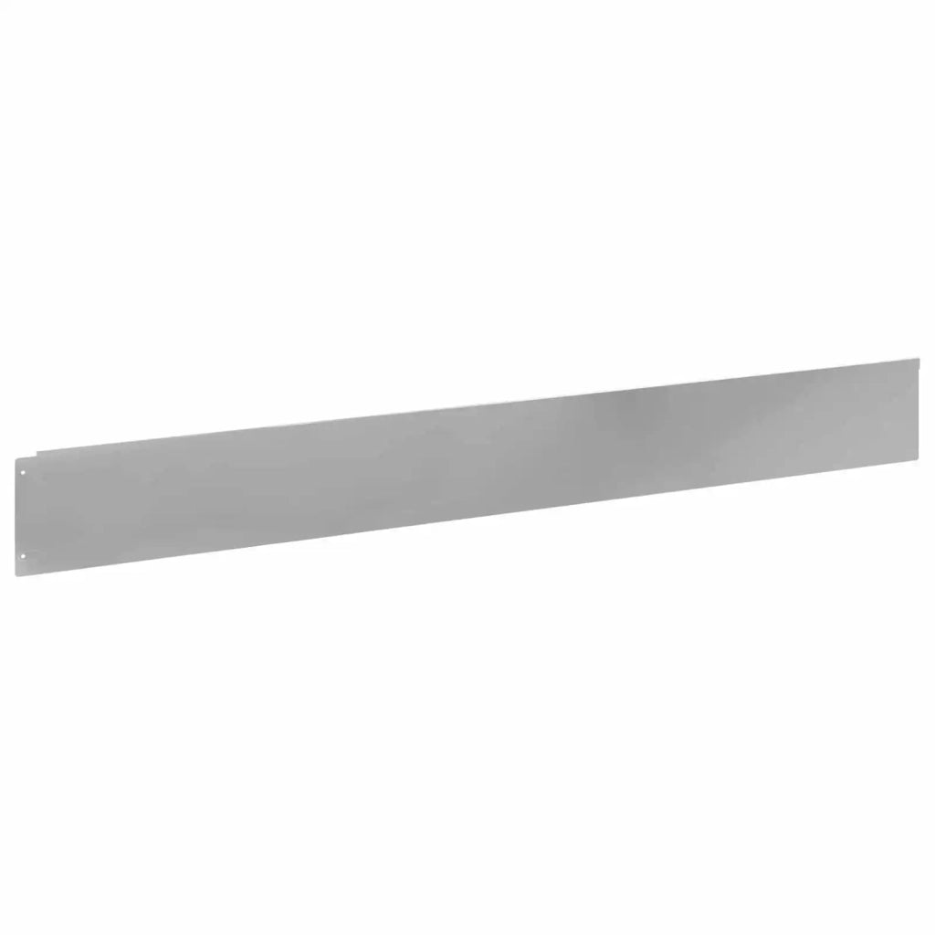 Bordura per Prato 50 pcs 100 x 12 cm Acciaio Argento 8008807
