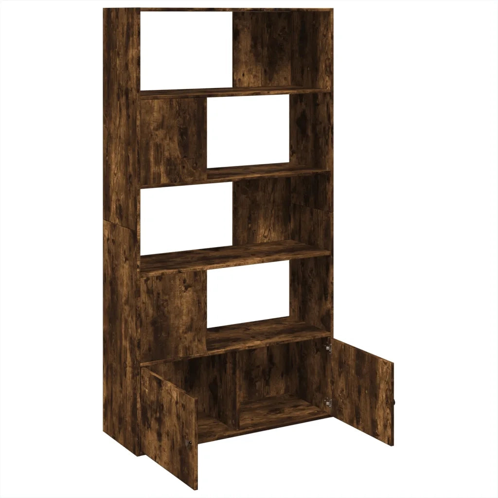 Libreria Rovere Fumo 100x36x189 cm in Legno Multistrato 3295328