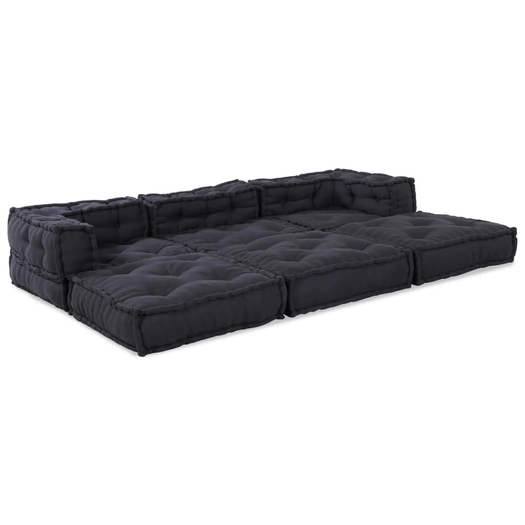 Unità di Divano Modulare 3 pcs Antracite Tessuto 3315067
