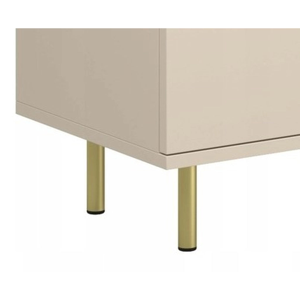 Mobile TV Focus cashmere con gambe dorate 155 cm