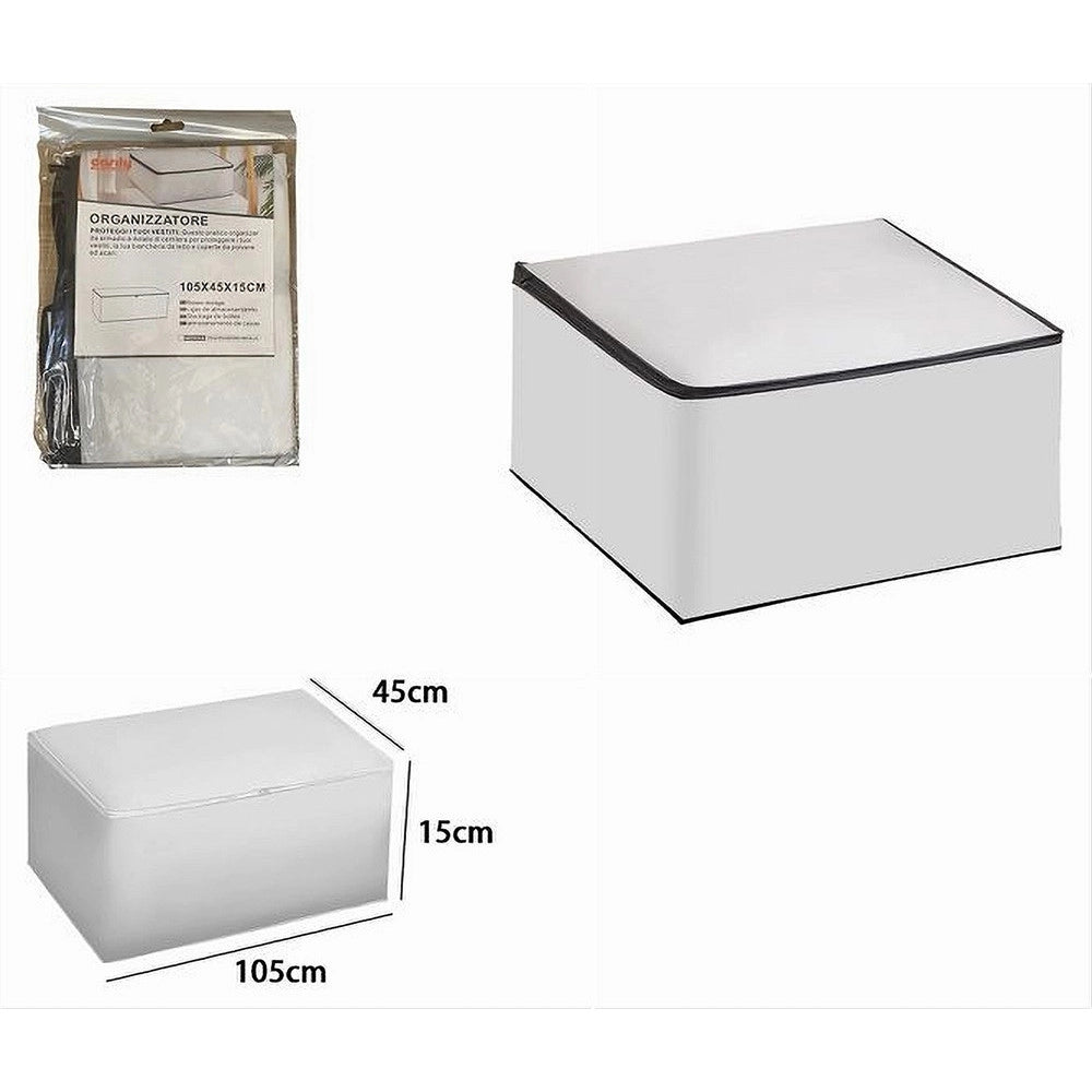 Trade Shop - Organizer Vestiti Scatole Pieghevoli Salvaspazio Contenitore 105x45x15 Cm 87422 -
