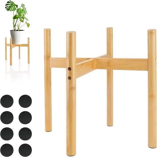 Regolatore di Pianta Adattabile - Design in Legno Moderno per Interno e Esterno - Casa o Ufficio (33cm)