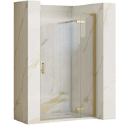 Porta Doccia Rea Hugo 80 Gold Brush + Profilo