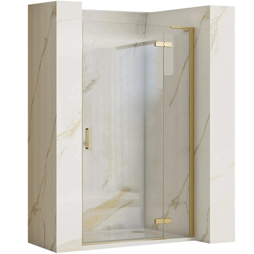 Porta Doccia Rea Hugo 80 Gold Brush + Profilo