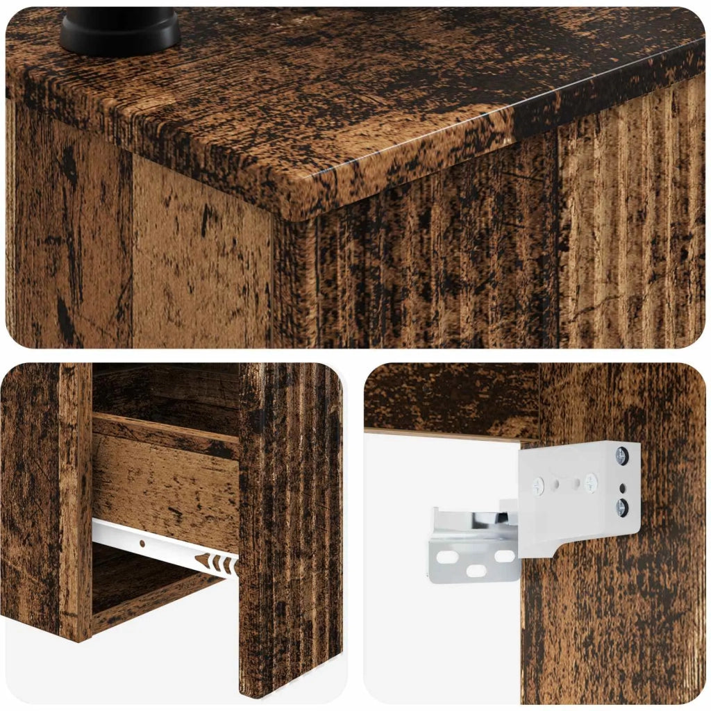 Set di mobili per il bagno 3 pz Legno antico 3405585