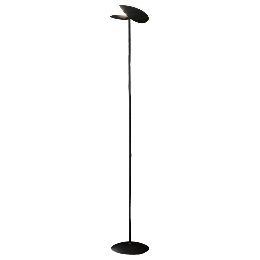 Lampada da Terra GPIN01 - Piantana Dimmerabile a LED 28W 3000K in Alluminio Nero Opaco con Diffusore in Vetro - Gealuce