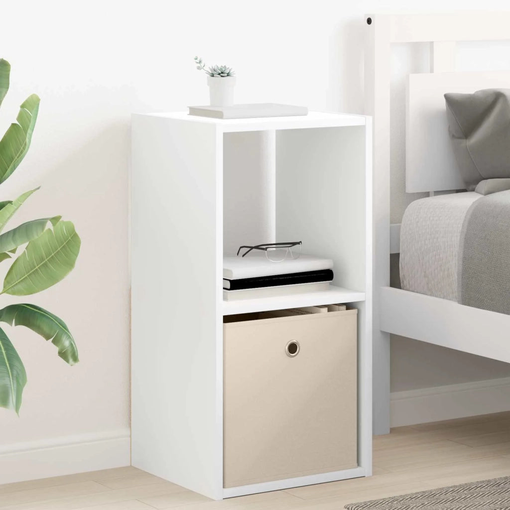 Comodino 2 pcs Bianco 35 x 32 x 68,5 cm Legno multistrato