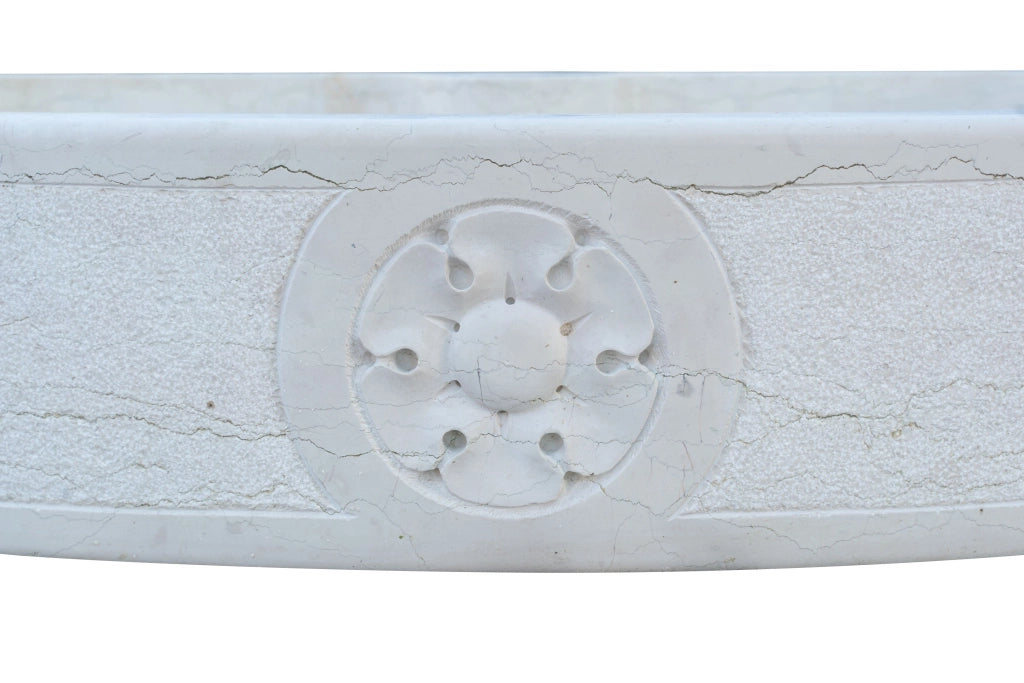 Biscottini Acquaio in marmo bianco L90xPR65xH19.5 cm Vasca realizzata completamente