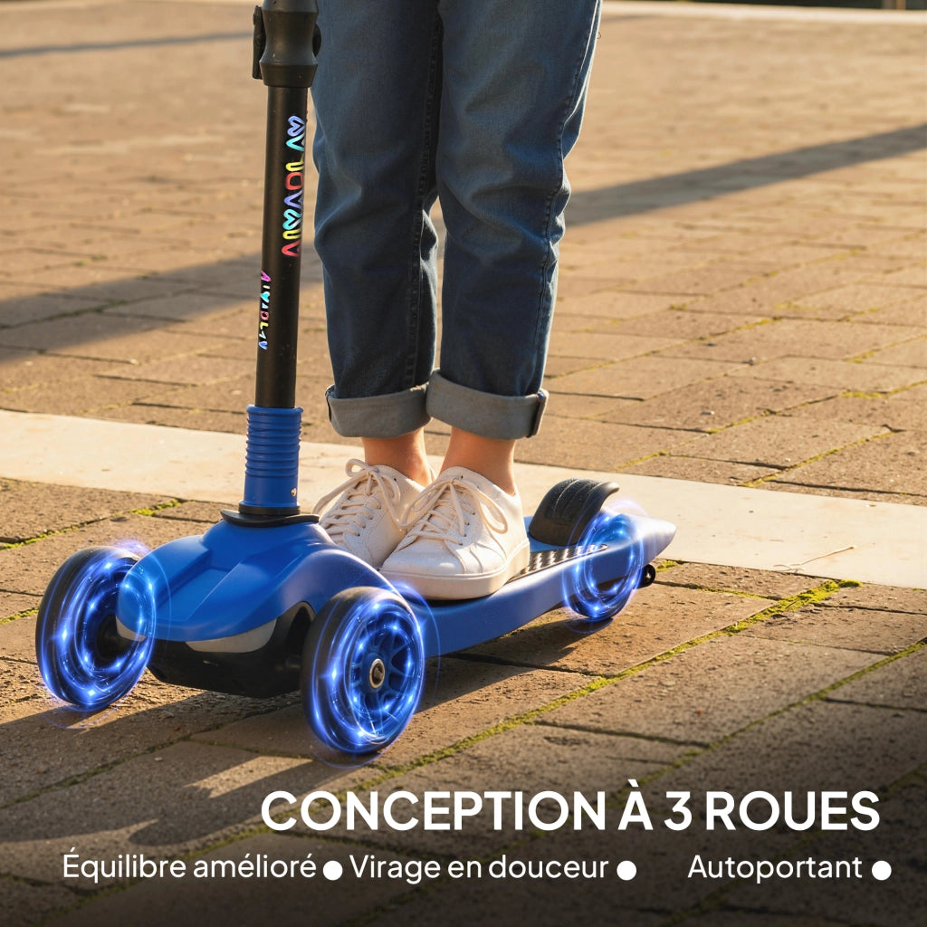 Trottinette Elettrica per Bambini ¨C zephmum ¨C Blu 64x29x83 cm