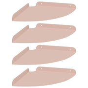 4 pz Mensola | Ripiano | Scaffale sospesa con lo scaffale Rosa 24 x 24 x 2 cm