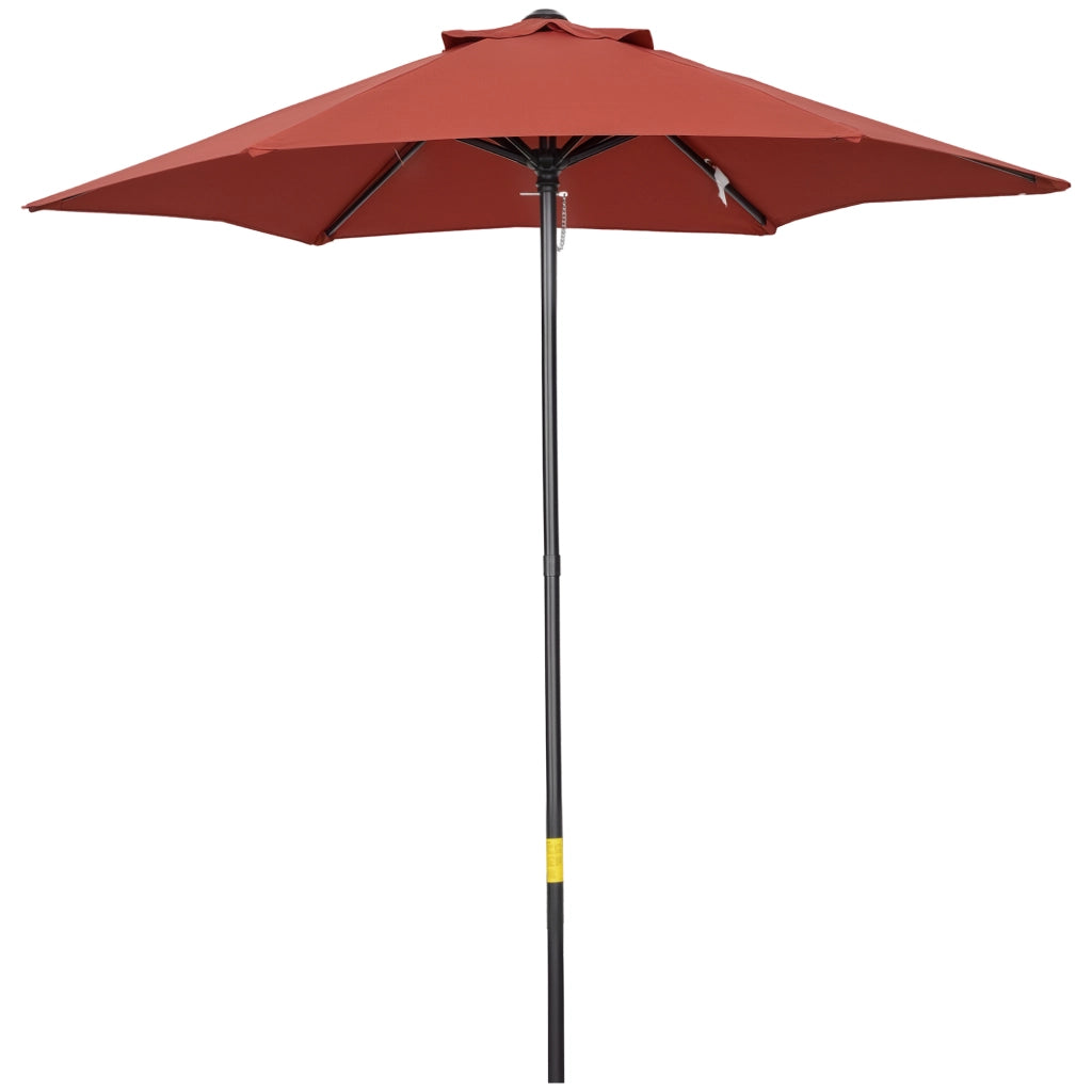 Ombrellone balcone giardino esterno ¨C zephmum ¨C esagonale ?196 cm rosso vino