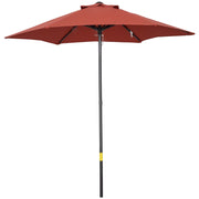 Ombrellone balcone giardino esterno ¨C zephmum ¨C esagonale ?196 cm rosso vino
