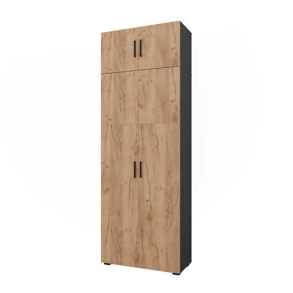 Vicco Scaffale per file Antracite/quercia dorata 80 x 223.8 cm con attacco per mobile