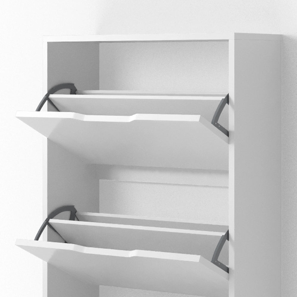 Vicco Scarpiera da ingresso Bianco 22 x 169 cm 5 scomparti