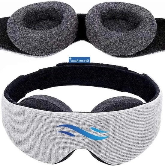 Maschera da sonno - 100% buio - regolabile - 1 pezzo - nero