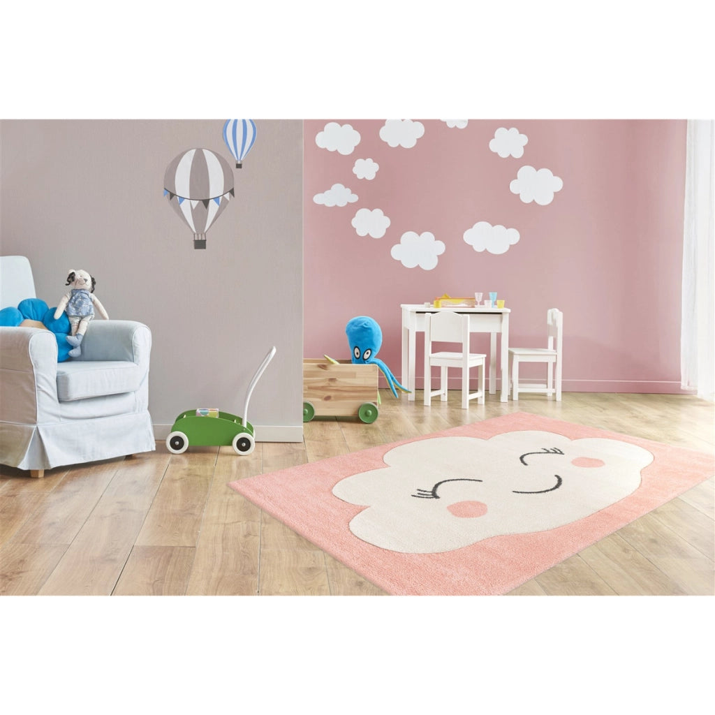Tappeto per bambini Amigo 528 Rosa a nuvola