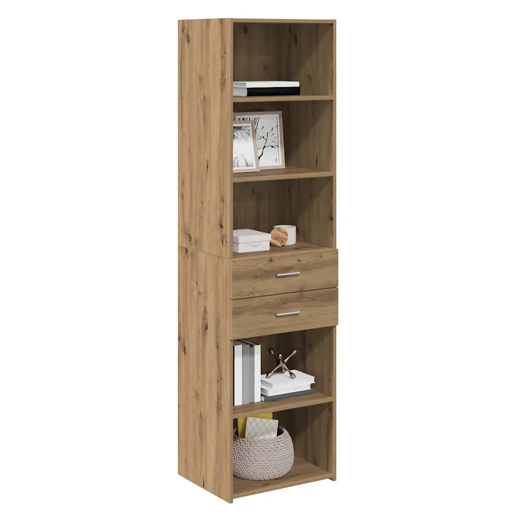 Credenza con Cassetto-Buffet-Armadio da cucina Rovere artigianale 50 x 42,5 x 185 cm